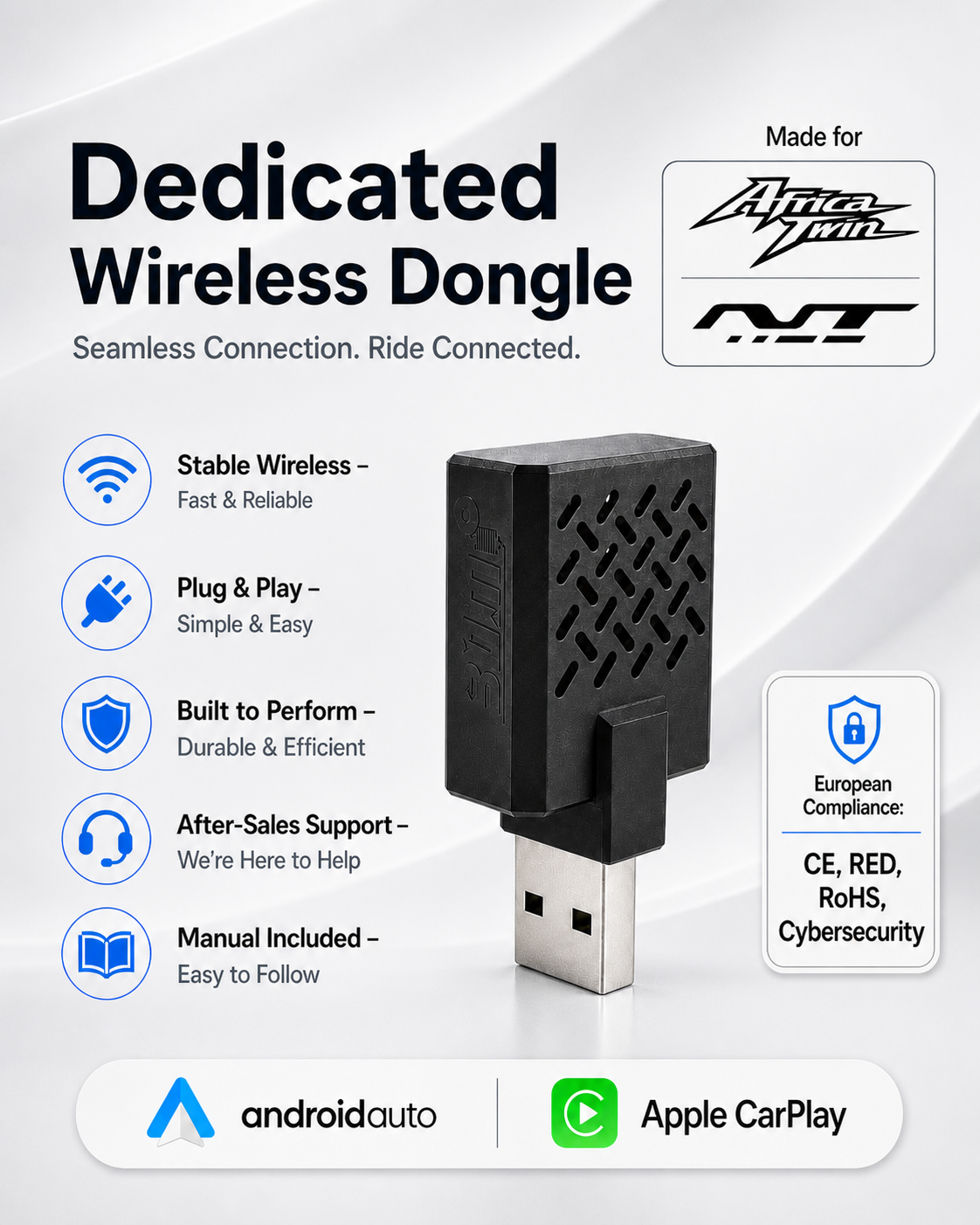 3DMP-Explorer 1 Gen2 Wireless Dongle para Honda AT/NT1100